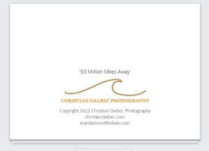 93 Million Miles Away – Greeting Card
